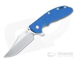 Hinderer XM-24 Bowie 20CV Blue G10 Stonewashed Bronze Tri-Way Pivot Flipper 1314
