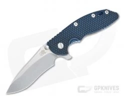 Hinderer XM-18 3.5" Recurve 20CV Blue/Black G10 Stonewashed Blue Tri-Way Flipper 1322