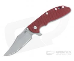 Hinderer XM-24 Bowie 20CV Red G10 Battle Blue Tri-Way Pivot Flipper 1337