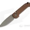 Microtech LUDT Apocalyptic Bronze Elmax Tan Automatic Knife 135-13APTA