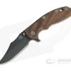 Hinderer Vintage Series XM-18 3.5" Flipper Parkerized O1 Bowie Smooth Walnut Battle Green Tri-Way Folding Knife 1354