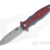 Hinderer Maximus Flipper Bayonet 20CV Red G10 Battle Blue Tri-Way Folder 1355