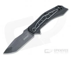 Kershaw Flatbed BlackWash Tanto Steel Inlaid Black GFN Assisted Liner Lock Flipper 1376