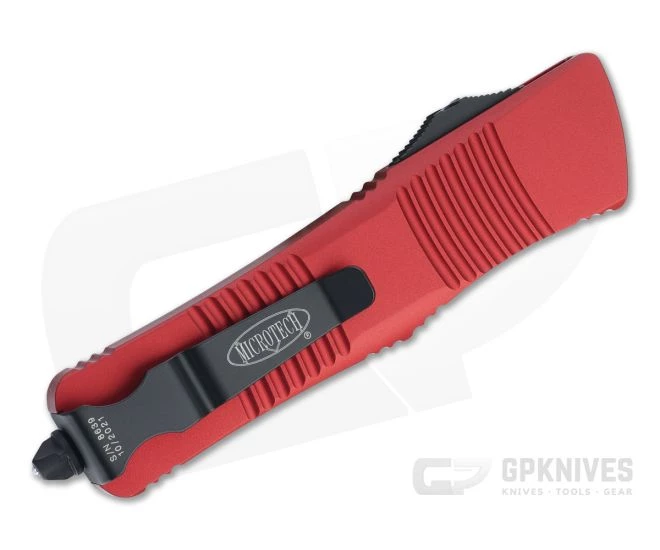 Microtech Troodon T/E Black M390 Tanto Red OTF Automatic 140-1RD - Image 2