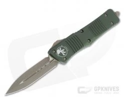 Microtech Combat Troodon D/E Bronze Apocalyptic M390 Double Edge OD Green OTF Automatic 142-13APOD
