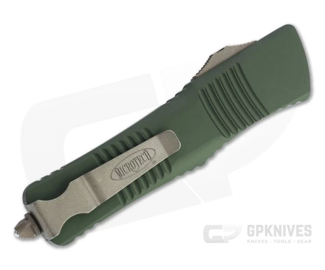 Microtech Combat Troodon D/E Bronze Apocalyptic M390 Double Edge OD Green OTF Automatic 142-13APOD - Image 2