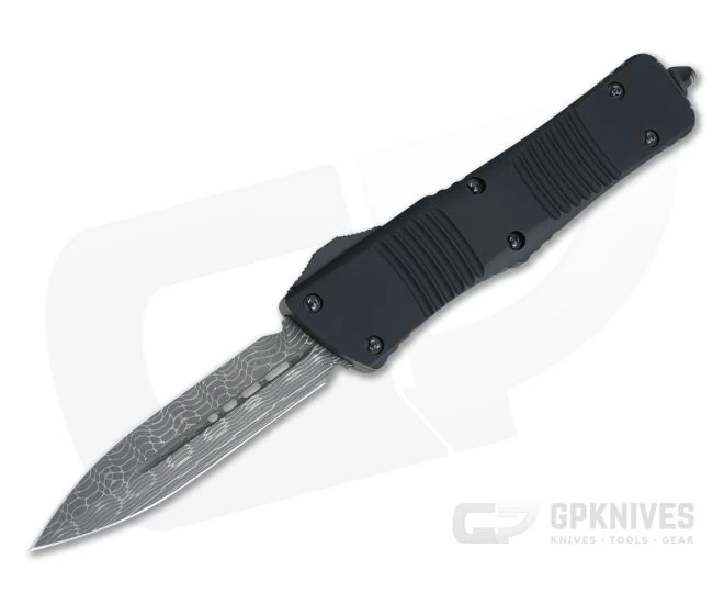 Microtech Combat Troodon Signature D/E Damascus Standard Ringed Hardware OTF Automatic 142-16S