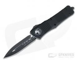 Microtech Combat Troodon Tactical Black M390 Plain Double Edge Automatic 142-1T