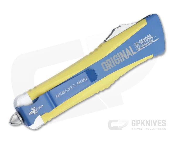 Microtech Combat Troodon D/E Twisted Tea Edition Double Reverse Full Serrated OTF Automatic Knife 142-DR3TT - Image 2