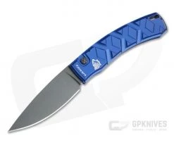 Piranha P14 X Tactical PVD 154CM Blue Button Lock Automatic