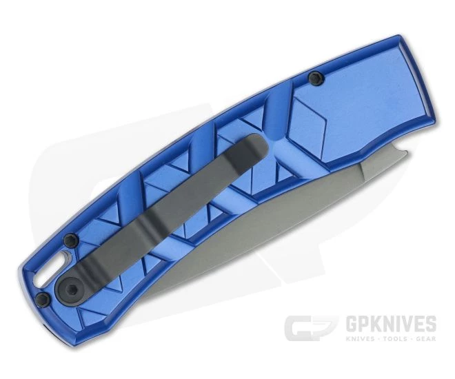 Piranha P14 X Tactical PVD 154CM Blue Button Lock Automatic - Image 2