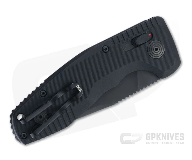 SOG TAC AU Compact Blackout Plain D2 AU-XR Lock Automatic Folder 15-38-07-57 - Image 2