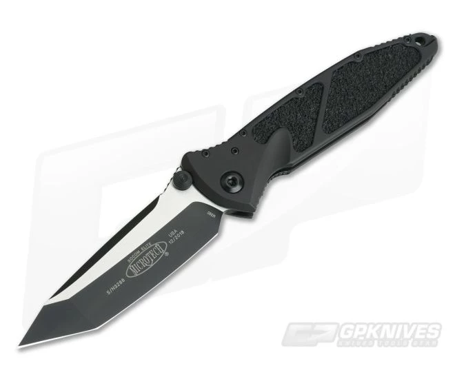 Microtech Socom Elite Tanto Manual Tactical Black M390 Plain 161-1T