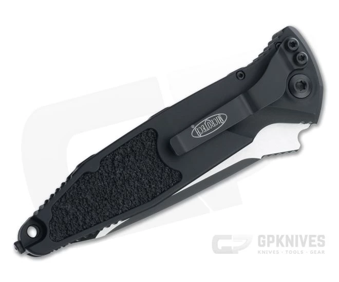 Microtech Socom Elite Auto Tanto Tactical Black Elmax Plain Edge Automatic Knife 161A-1T - Image 2