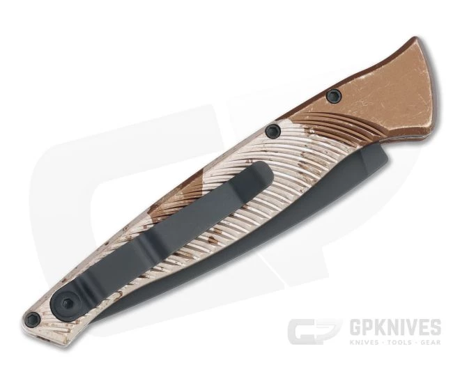 Piranha P16 DNA Tactical PVD S30V Desert Camo Slim Button Lock Automatic - Image 2