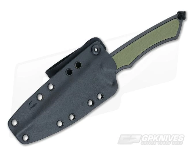 Spartan Blades Phrike Black Blade Green G10 & Kydex Sheath - Image 2