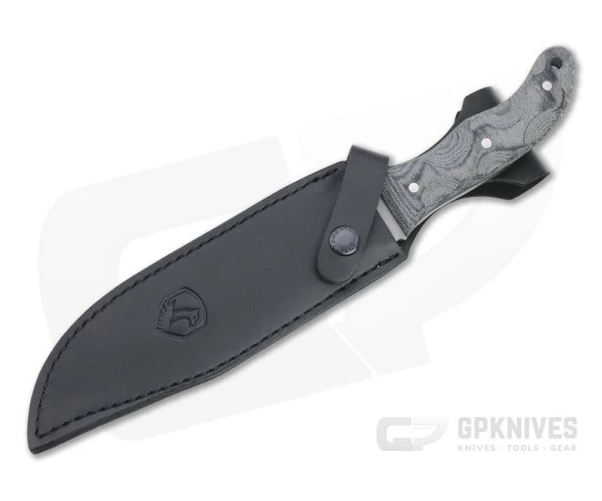 Condor Tool & Knife Belgian Bowie 1075 Black Canvas Micarta Fixed Blade Knife CTK1825-7.5HC - Image 2