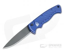 Piranha P1 Pocket Tactical PVD 154CM Blue Button Lock Automatic