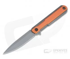 WE Knives Peer Ostap Hel Gray Stonewashed 20CV Orange G10 Gray Titanium Flipper 2015A