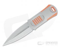 WE Knives OSS Dagger Lundquist Stonewashed 20CV Orange G10 Lapel Knife 2017B