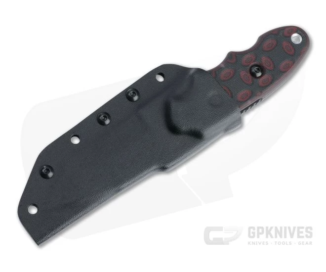 TOPS C.A.T. Black Tanto Red/Black Rocky Mountain Bullseye G10 Fixed Blade 203T-02 - Image 2