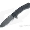 Kershaw Analyst BlackWash Serrated Tanto Black GFN Assisted Liner Lock Flipper 2062ST