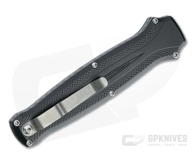 Piranha P20 Rated-X Double Edge Mirror 154CM Black Double Action OTF Automatic - Image 2