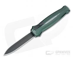Piranha P20 Rated-X Double Edge Tactical PVD 154CM Green Double Action OTF Automatic