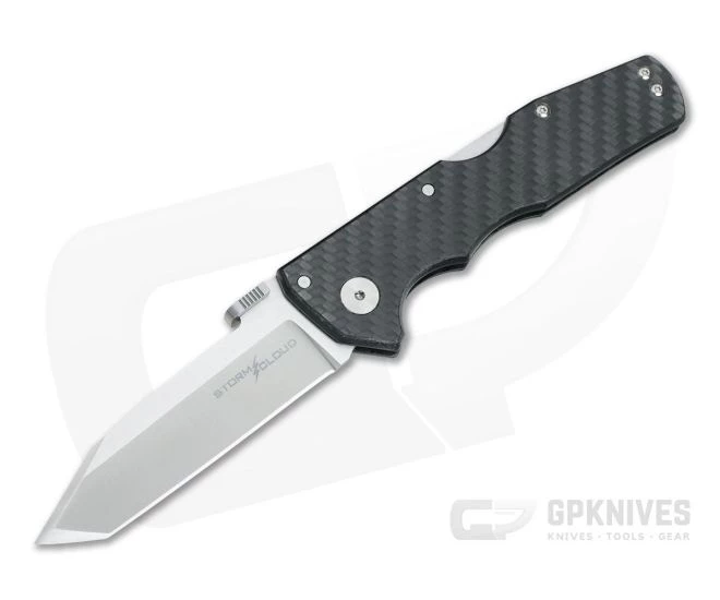 Cold Steel Storm Cloud Carbon Fiber/G10 20CV Tanto Back Lock Folder 21TU