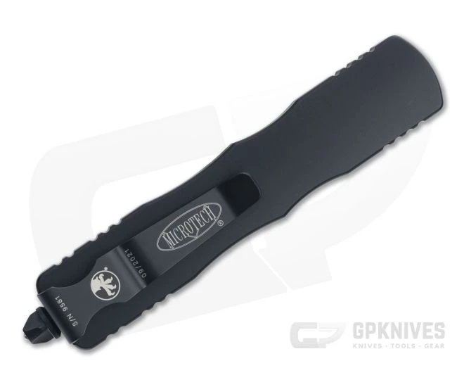 Microtech Dirac Black Tactical Double Edge M390 Top Slide OTF Automatic Knife 225-1T - Image 2