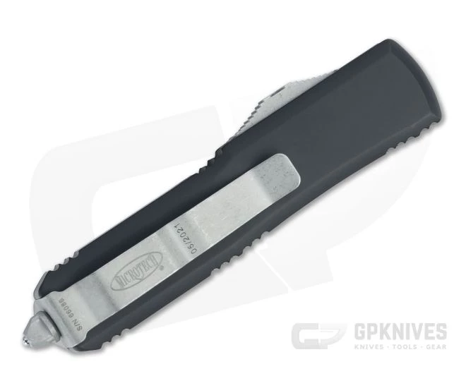 Microtech UTX-85 Double Edge Apocalyptic Full Serrated M390 OTF Automatic Knife 232-12AP - Image 2