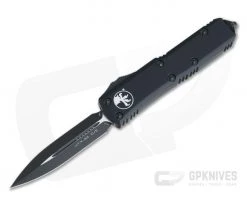 Microtech UTX-85 Tactical Black Plain Double Edge CTS-204P OTF Automatic Knife 232-1T