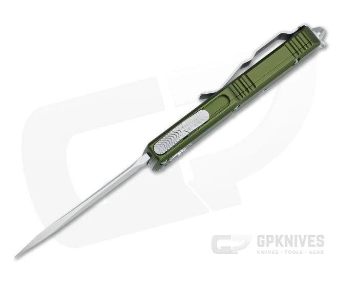 Microtech UTX-85 T/E Stonewashed M390 OD Green Tanto OTF Automatic 233-10OD - Image 3