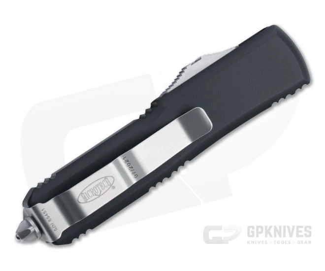 Microtech UTX-85 T/E Tanto Stonewashed Full Serrated M390 OTF Automatic Knife 233-12 - Image 2