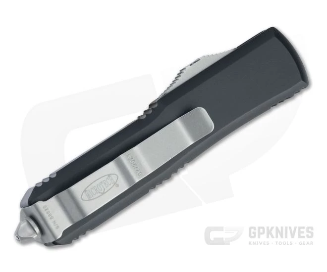 Microtech UTX-85 Tanto Satin M390 Black OTF Automatic Knife 233-4 - Image 2