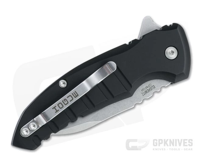 Hogue X1 MicroFlip Tumbled Wharncliffe Black Aluminum Button Lock Flipper 24160 - Image 2