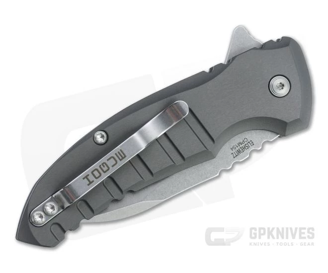Hogue X1 MicroFlip Tumbled Wharncliffe Gray Aluminum Button Lock Flipper 24162 - Image 2
