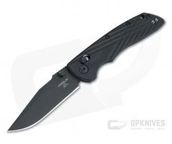 Hogue Deka Gen 2 Clip Point Black Cerakote 20CV Solid Black G10 ABLE Lock Folding Knife 24276