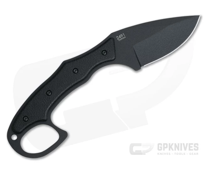 Kabar TDI Pocket Strike Black AUS 8A Tactical EDC Karambit Fixed Blade 2491 - Image 4