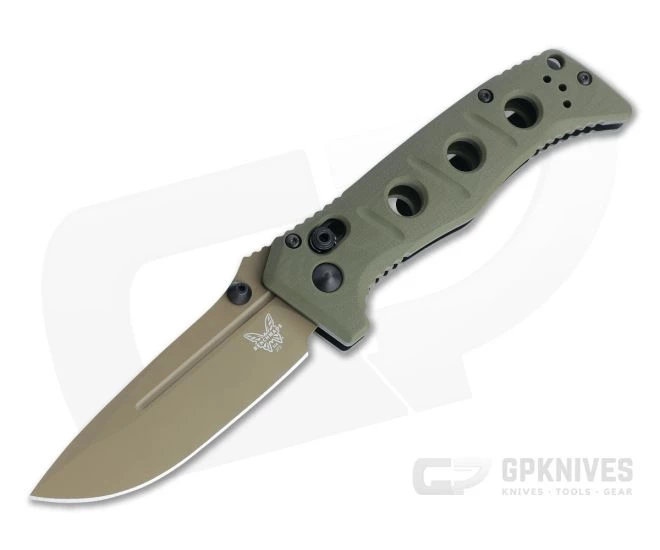 Benchmade 273FE-2 Mini Adamas Flat Earth Cruwear Olive Drab G10 AXIS Lock Folder