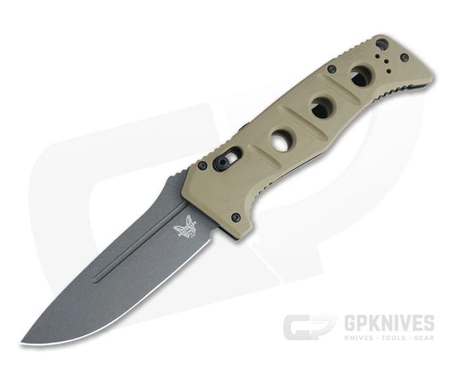 Benchmade 2750GY-3 Auto Adamas Gray Cruwear Sand G10 AXIS Lock Folder
