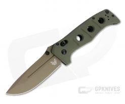 Benchmade 275FE-2 Adamas Flat Earth Cruwear Olive Drab G10 AXIS Lock Folder
