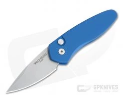 Protech Sprint Stonewashed S35VN Blue California Legal Automatic 2905-BLUE