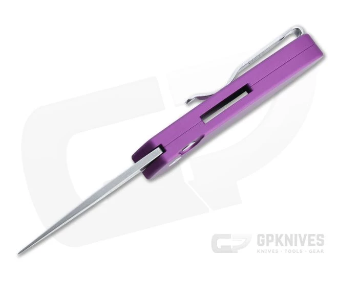 Protech Sprint Stonewashed S35VN Purple California Legal Automatic 2905-PURPLE - Image 3