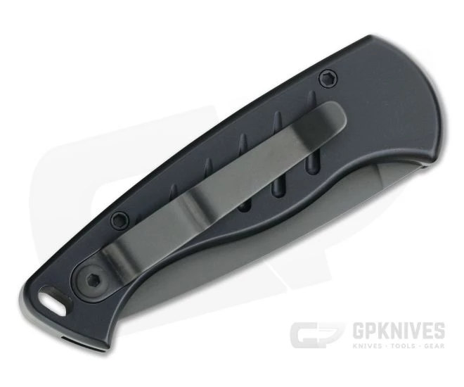 Piranha P2 Fingerling Tactical PVD 154CM Black Button Lock Automatic - Image 2