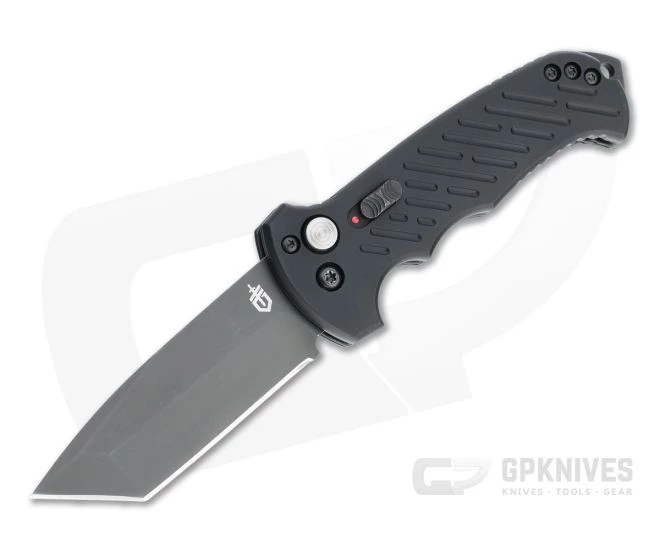 Gerber 06 Automatic Tanto Black S30V Black Aluminum Automatic Knife 30-001297N