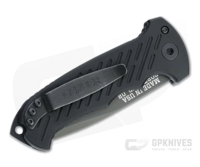 Gerber 06 Automatic Tanto Black S30V Black Aluminum Automatic Knife 30-001297N - Image 2