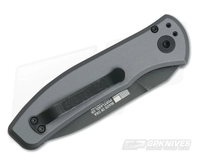 Gerber Empower Grey Automatic Knife Black and White Armor Grip Black S30V 30-001325N - Image 2