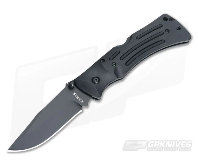 Kabar Mule Folder Black Plain Edge 3050