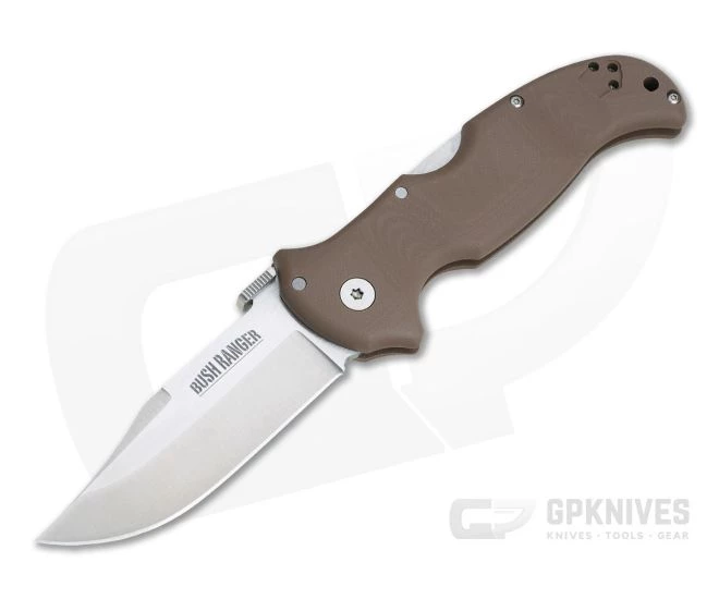 Cold Steel Bush Ranger Flat Dark Earth G10 S35VN Tri-Ad Lock Folder 31A